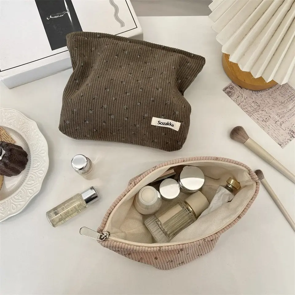 Cosmetiquera de pana con cierre | ALMENDRA 4