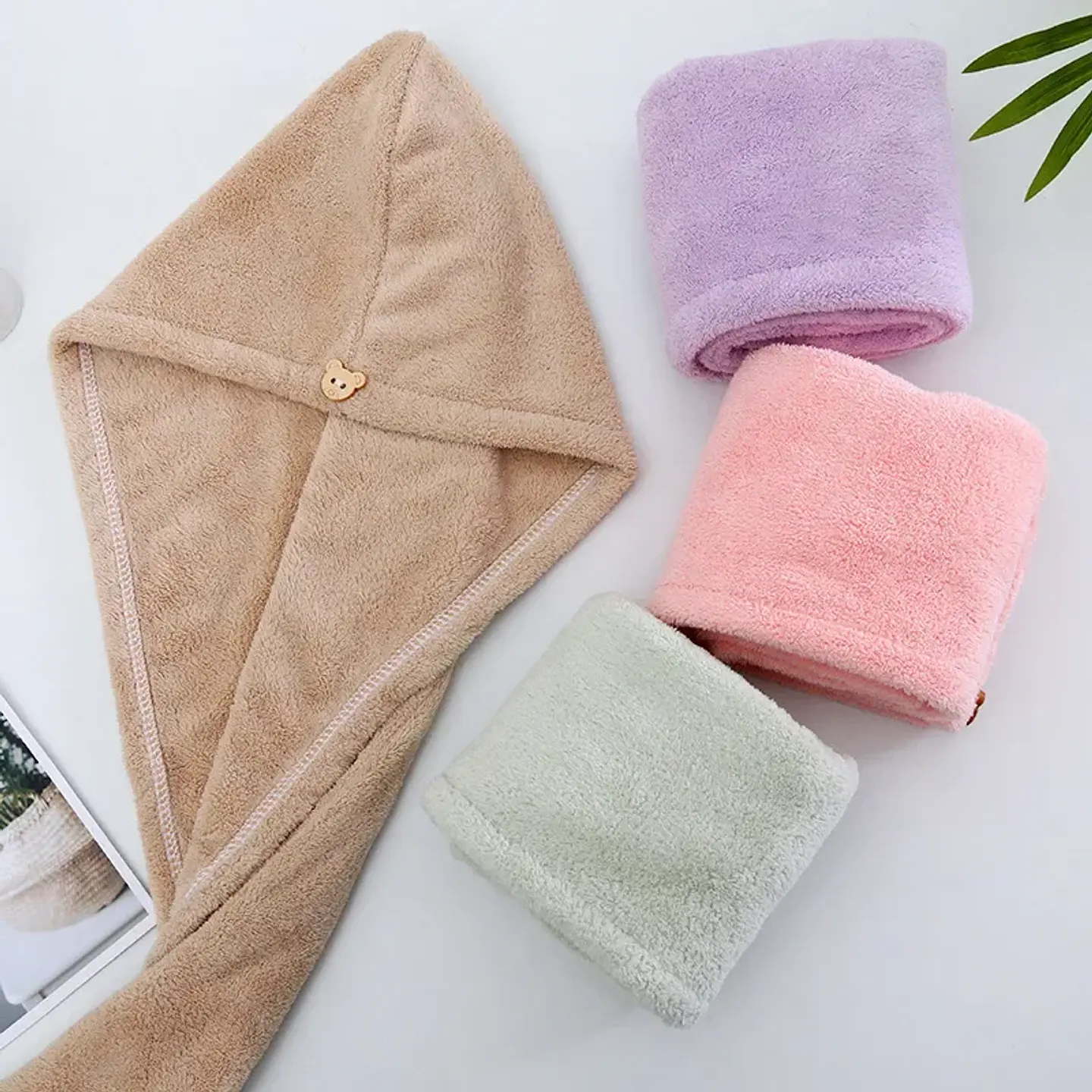 Toalla turbante de microfibra para cabello | ALMENDRA 7