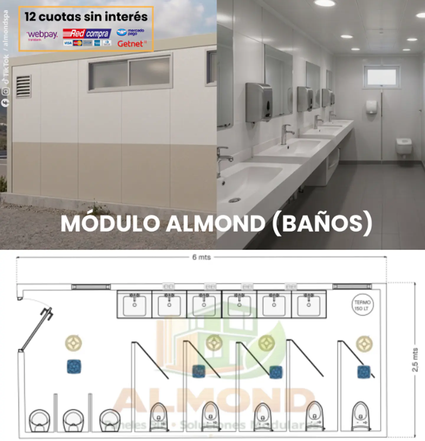 Módulo Almond Baños 1