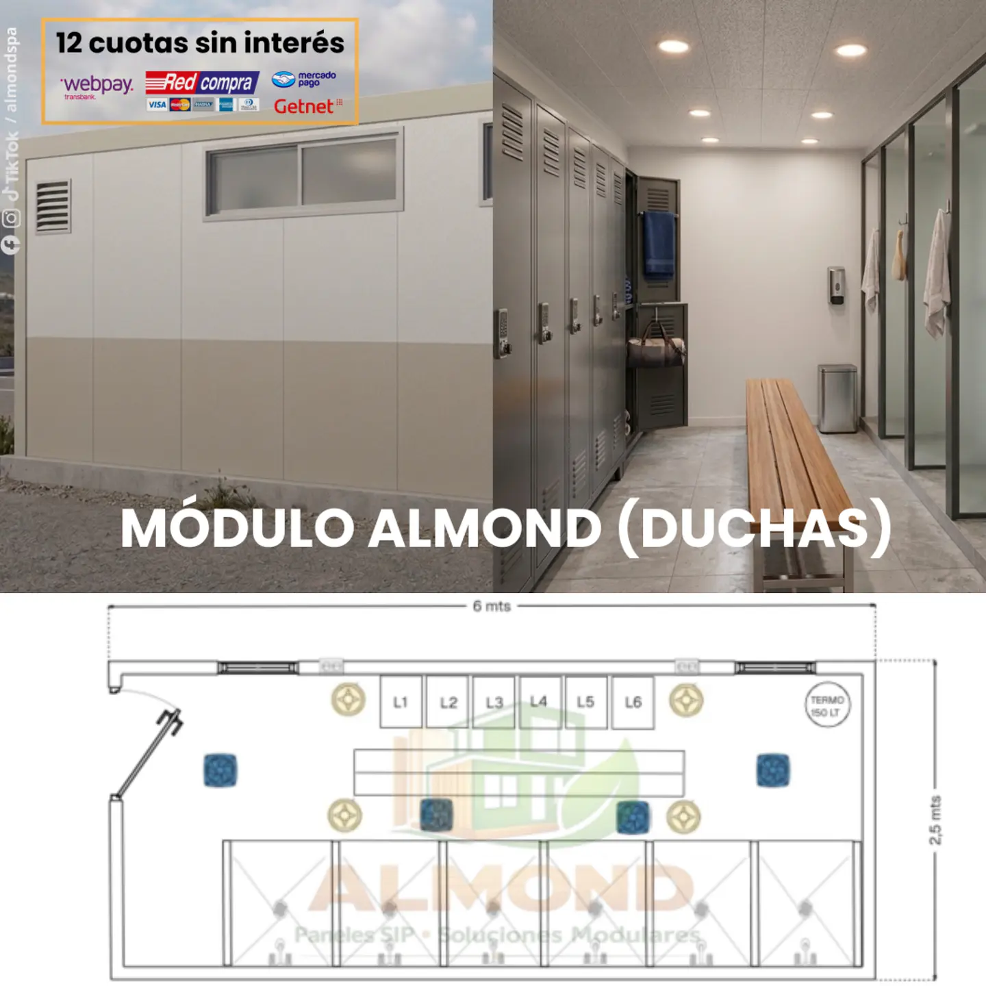 Módulo Almond Duchas 1
