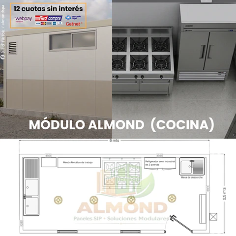 Módulo Almond Cocina