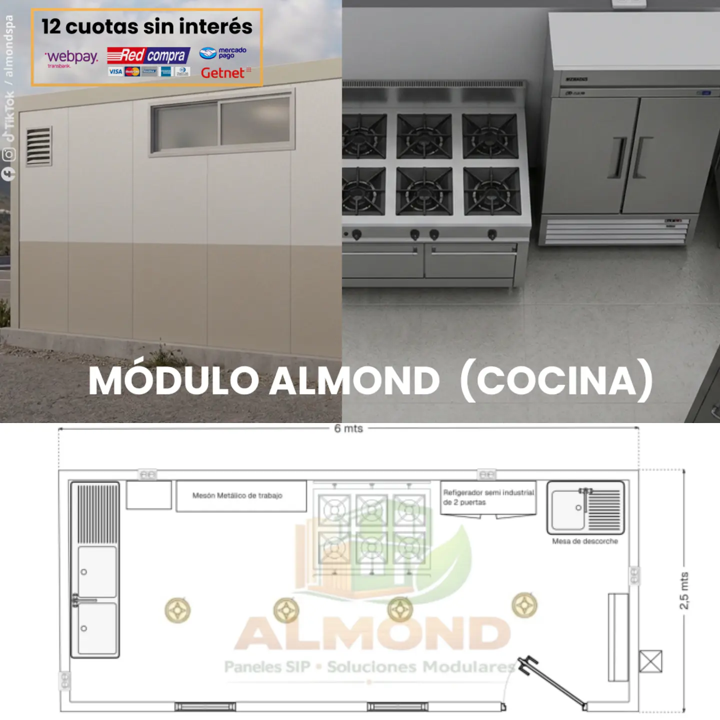Módulo Almond Cocina 1