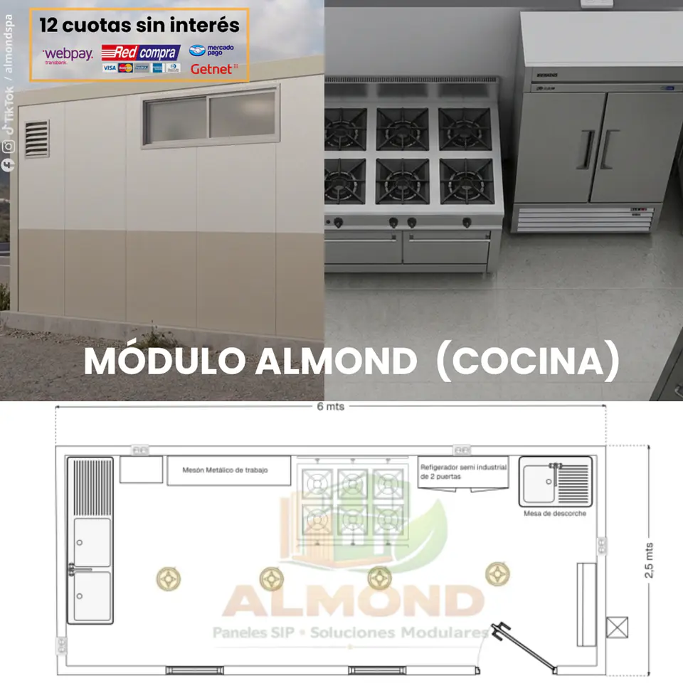 Módulo Almond Cocina 1
