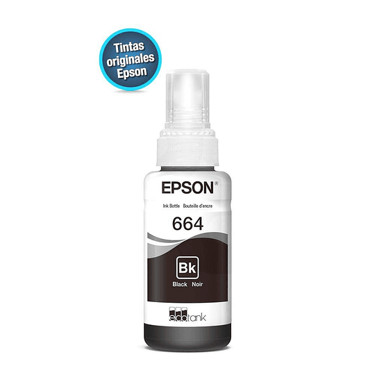 Botella de Tinta Original Epson T664120-AL Negro