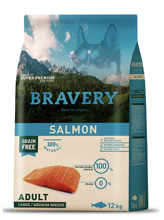 Bravery Salmon Adult Large/Medium Breeds