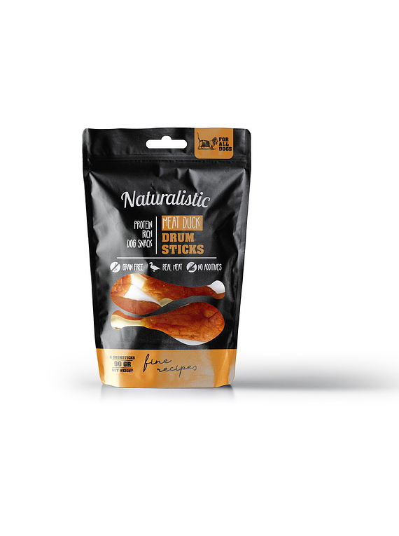 Naturalistic - Drum Sticks - Sabor Pato - 90gr