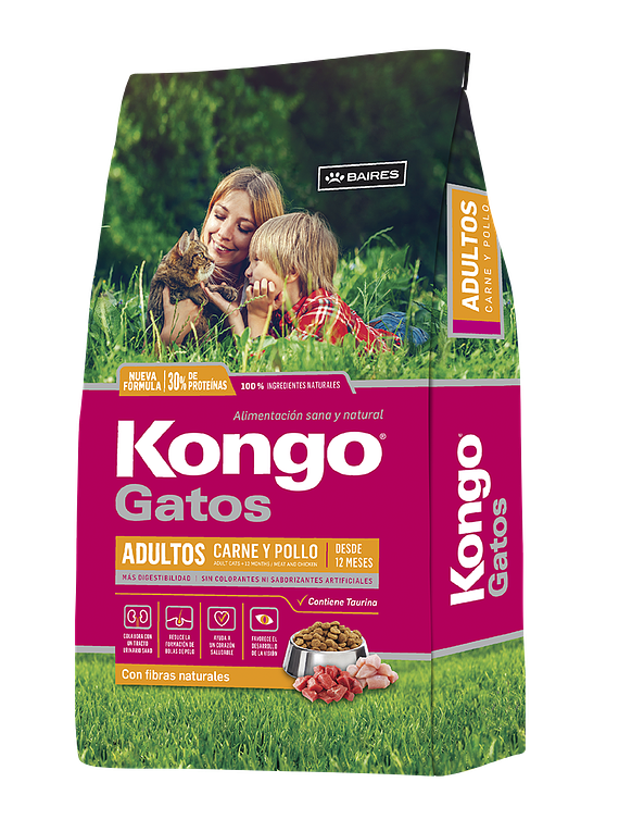 Kongo - Gatos - Carne y Pollo - 8Kg