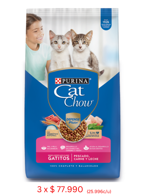 Cat Chow - Gatitos - 3x