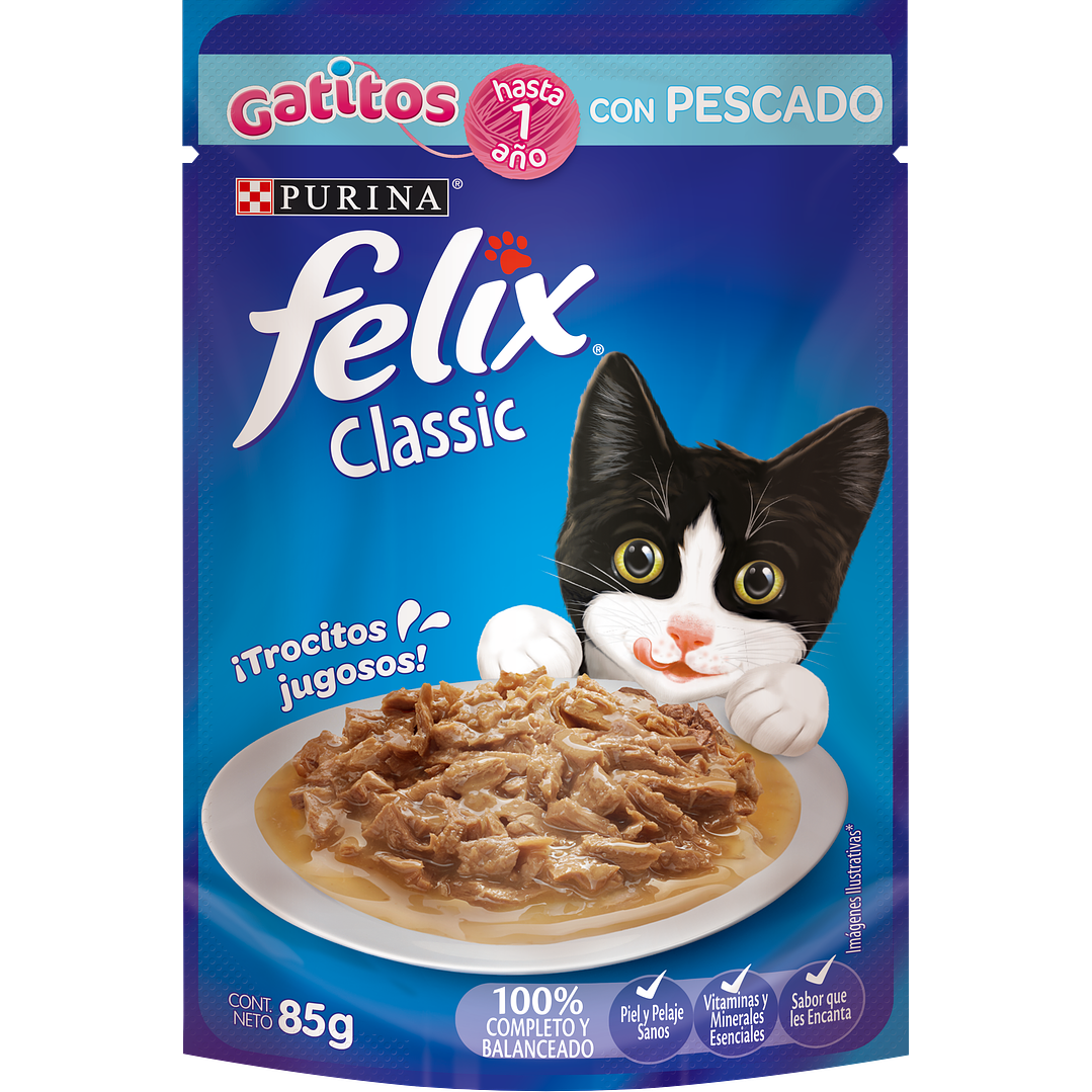 Felix - Pouch Gatitos Pescado 1