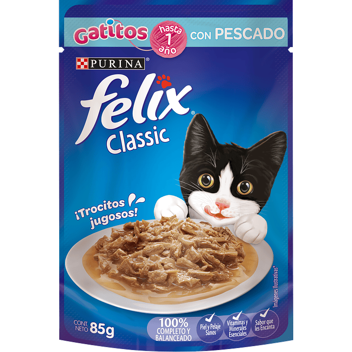 Felix - Pouch Gatitos Pescado 1