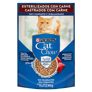 Cat Chow - Pouch Esterilizados con Carne
