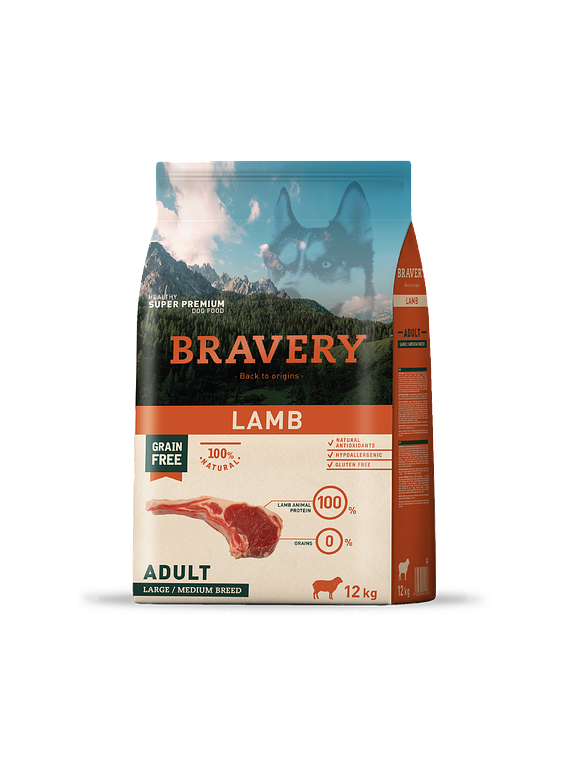 Bravery - Lamb Adult Large/Medium Breed