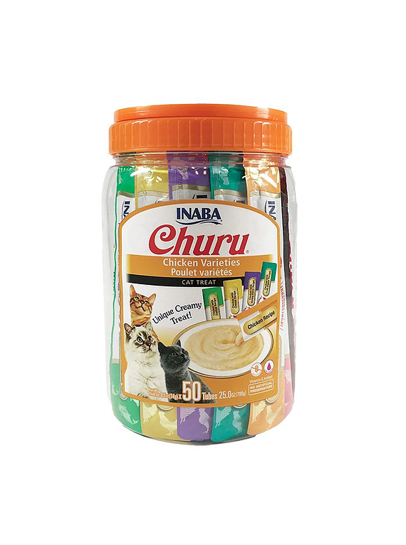 Churu - Variedades Pollo (50 TUBOS)