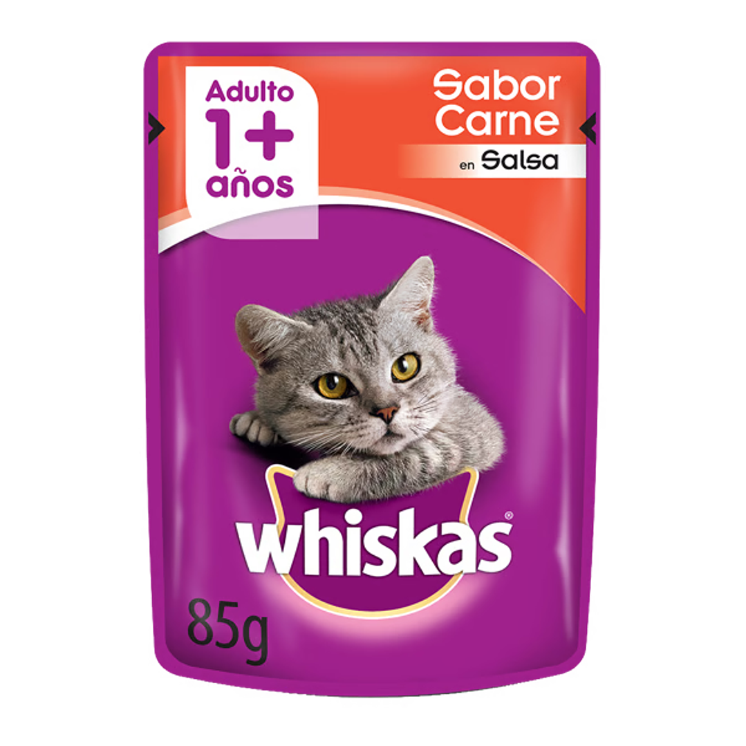 Whiskas - Pouch Sabor Carne en Salsa 1