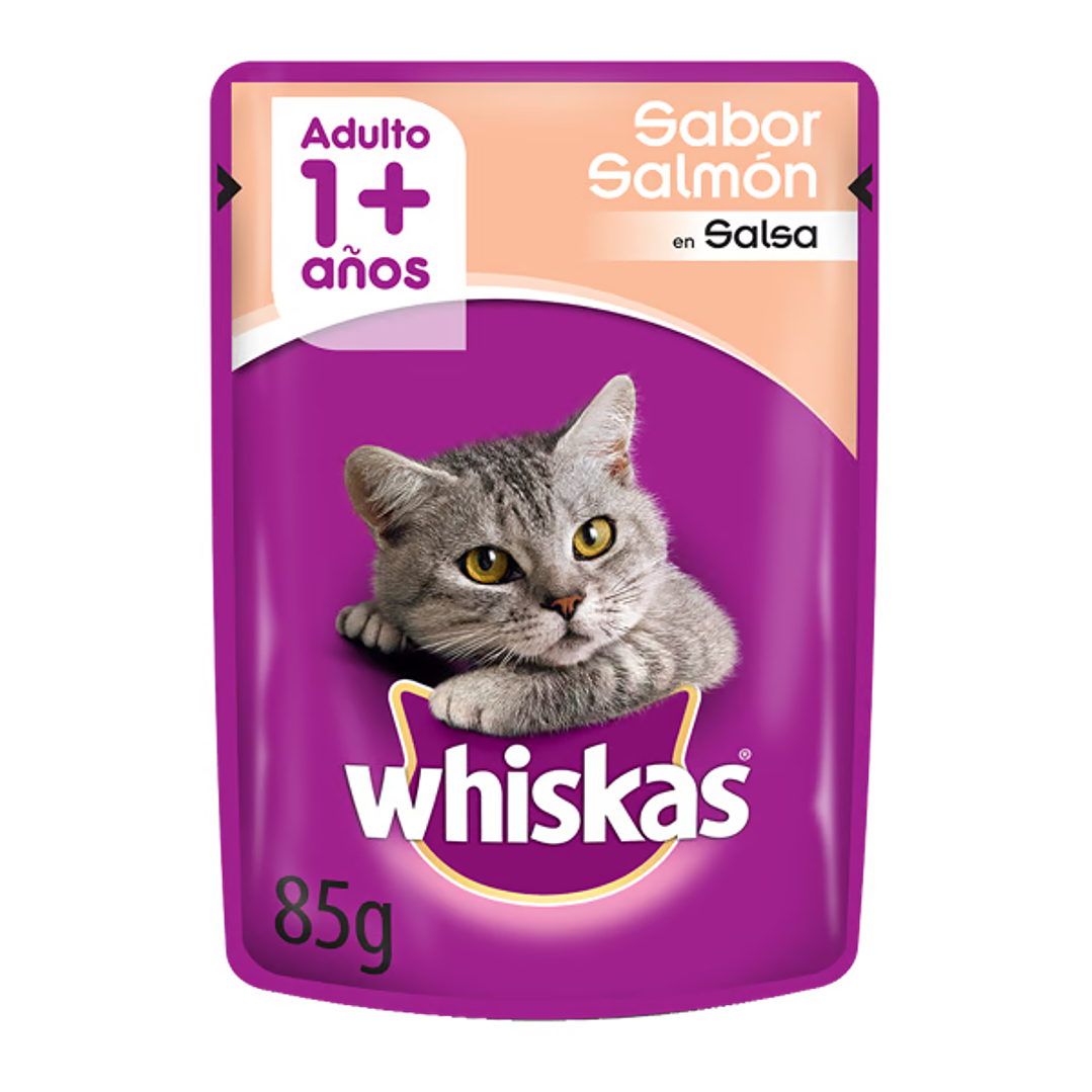 Whiskas - Pouch Sabor Salmón en Salsa 1