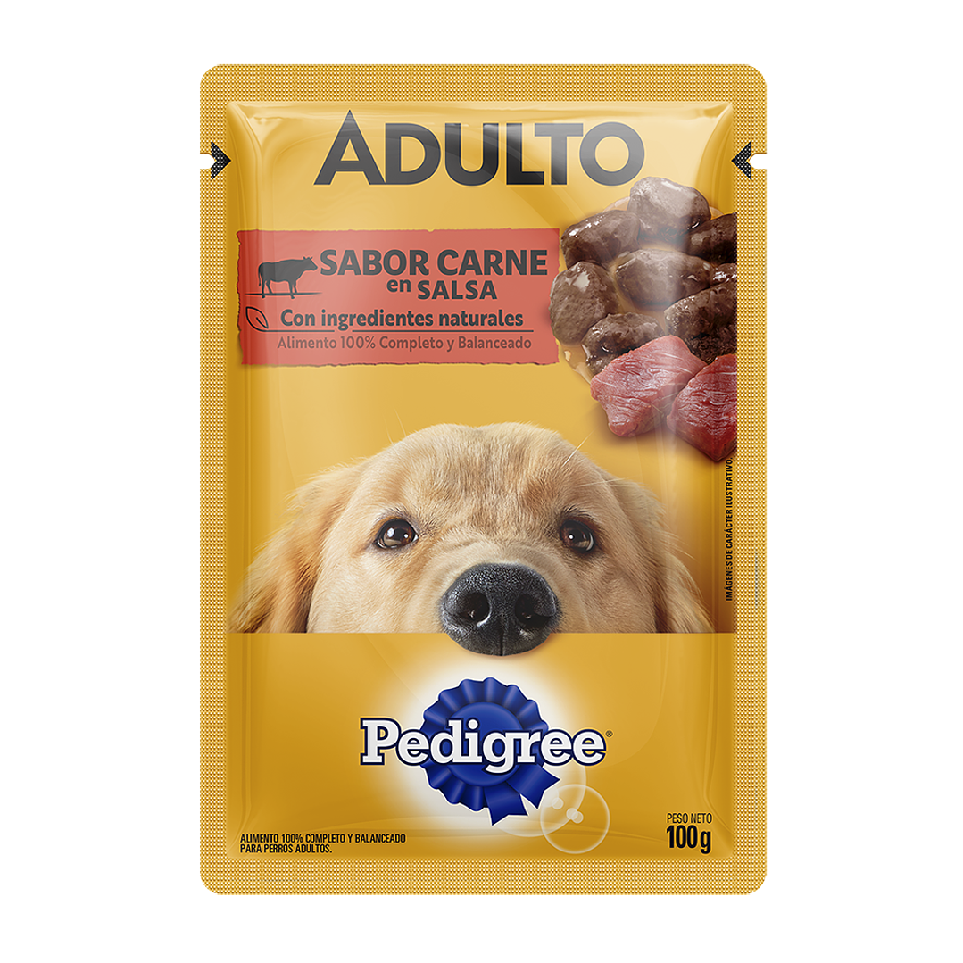 Pedigree - Pouch Adulto en Salsa Sabor Carne 1