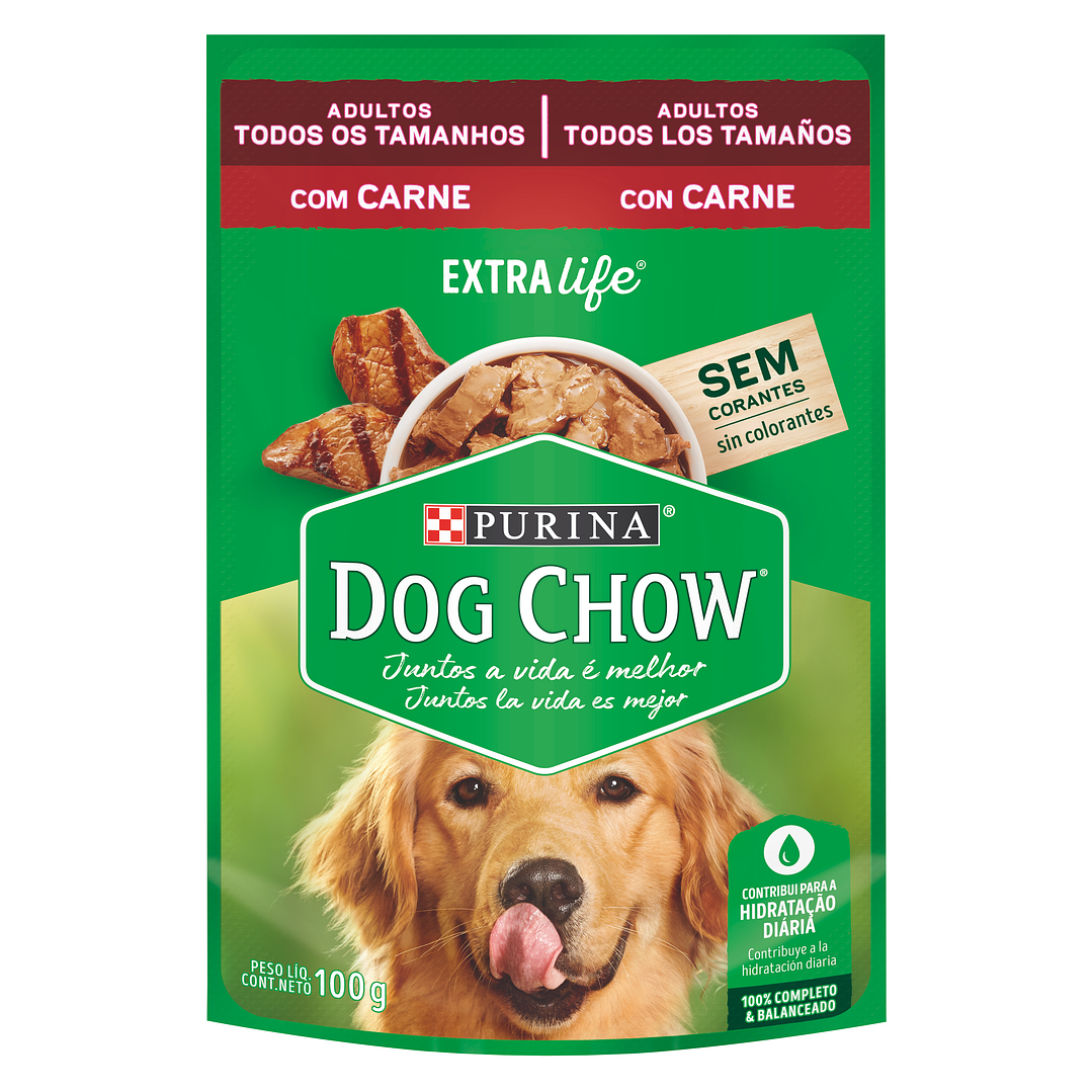 Dog Chow - Pouch Adulto Carne 1
