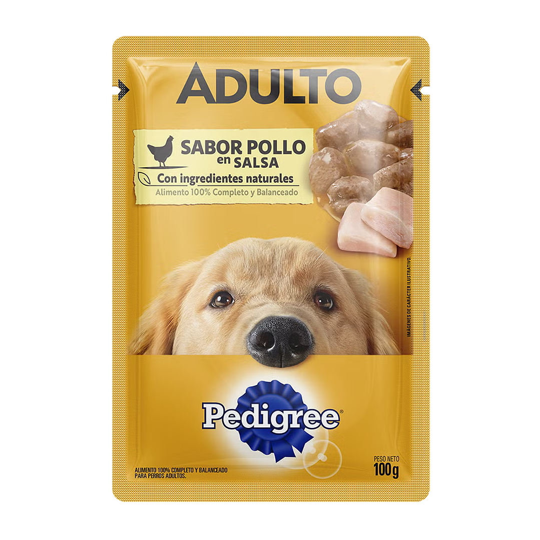 Pedigree - Pouch Adulto en Salsa Sabor Pollo 1