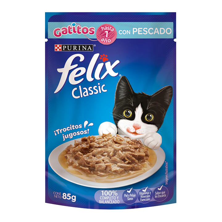 Felix - Pouch Gatitos Pescado 1