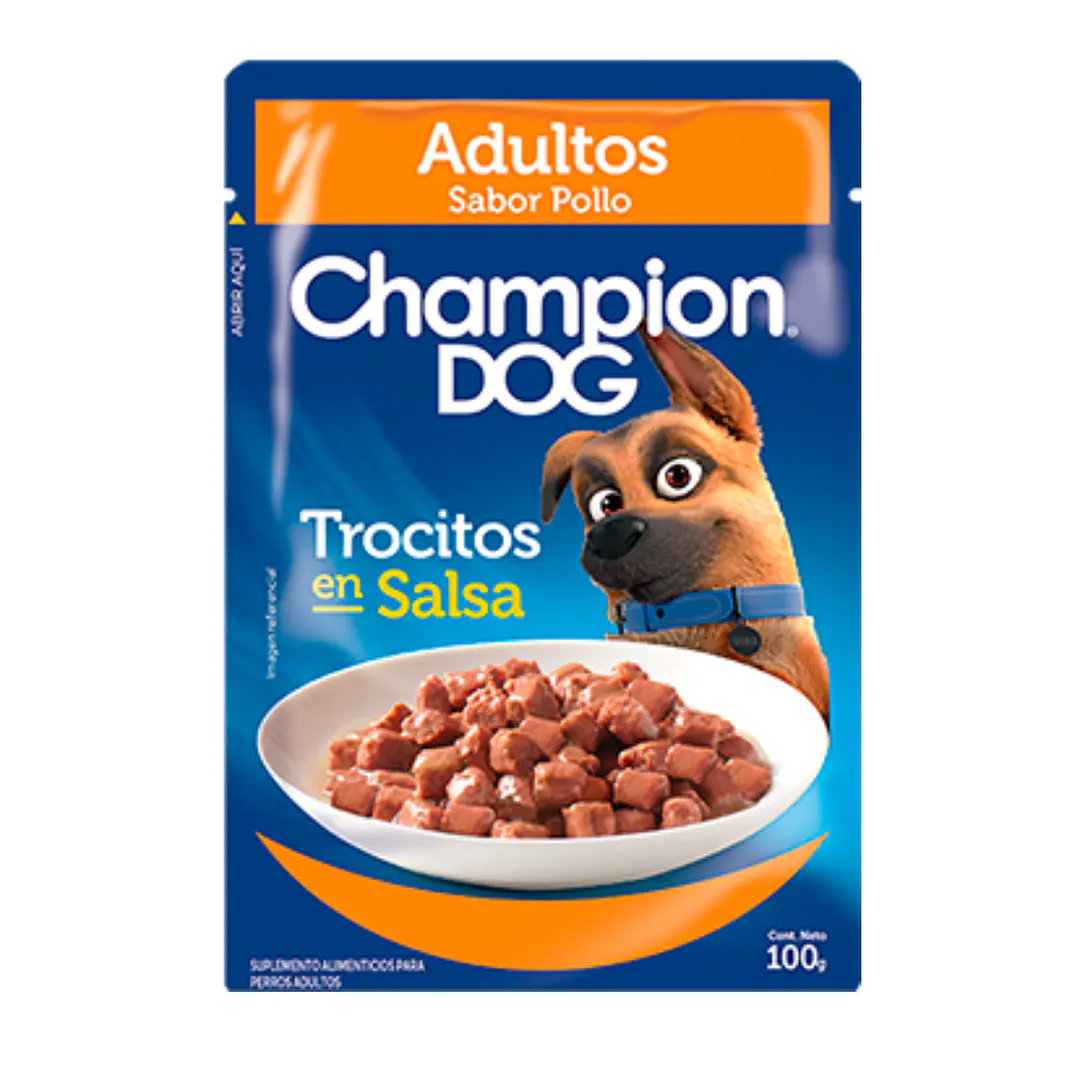 Champion Dog - Pouch Adulto Sabor Pollo 1