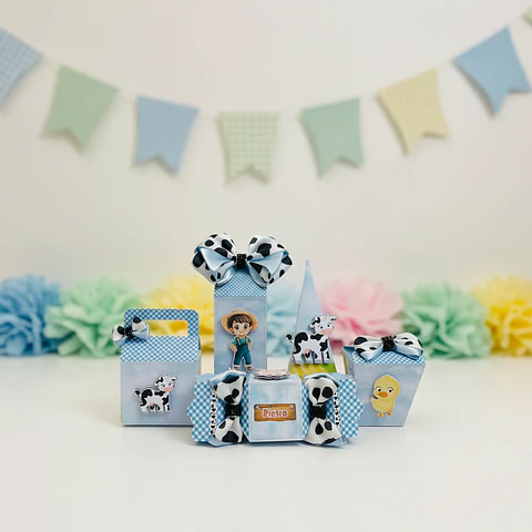 Kit Festa - Fazendinha Azul