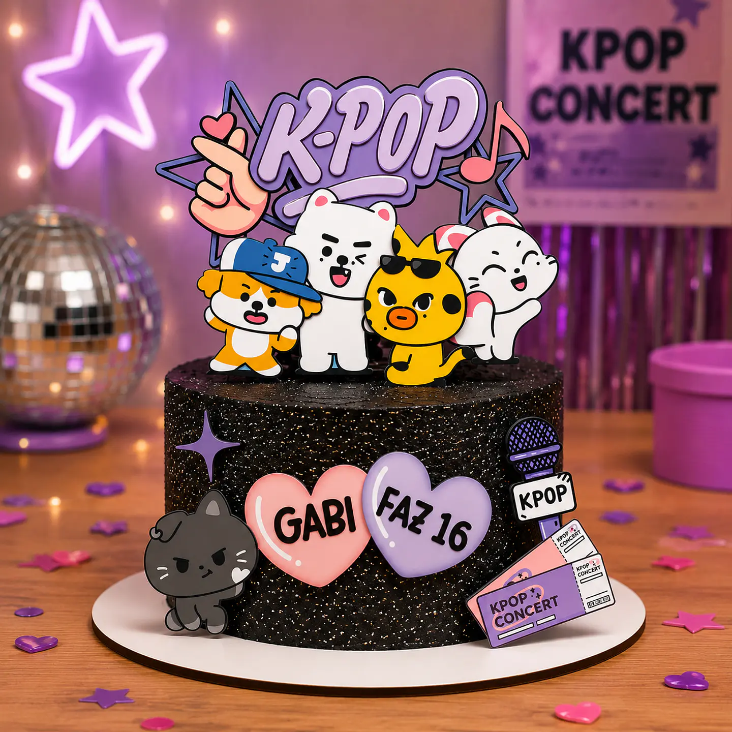 Topo de Bolo - K-Pop 1
