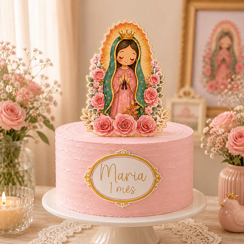 Topo de Bolo - Virgem de Guadalupe