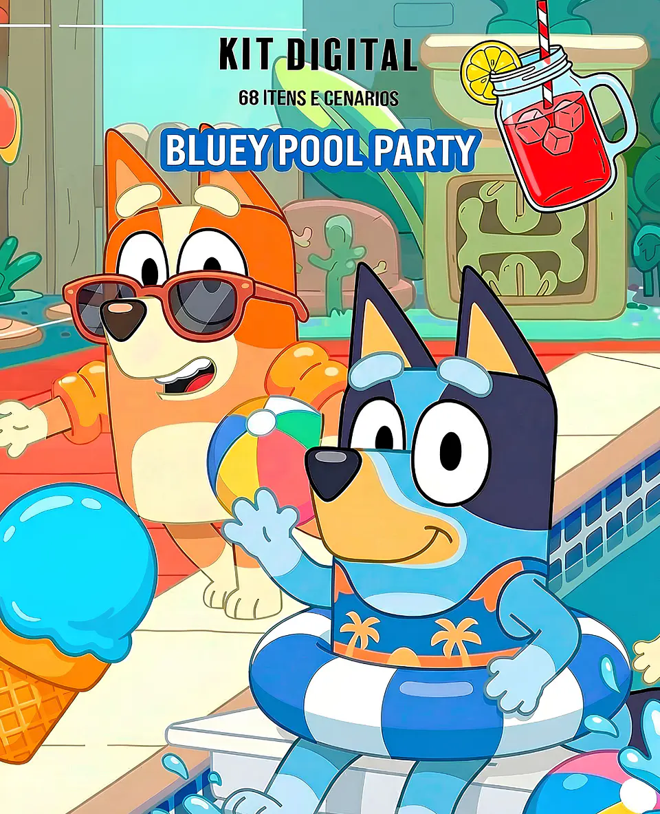 Bluey Pool Party - Kit Digital 1