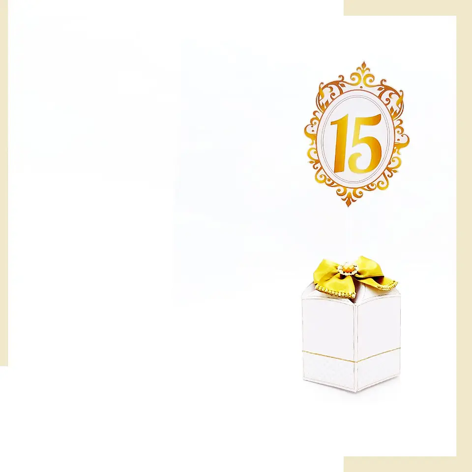 Kit Festa - 15 Anos - White/Gold 12