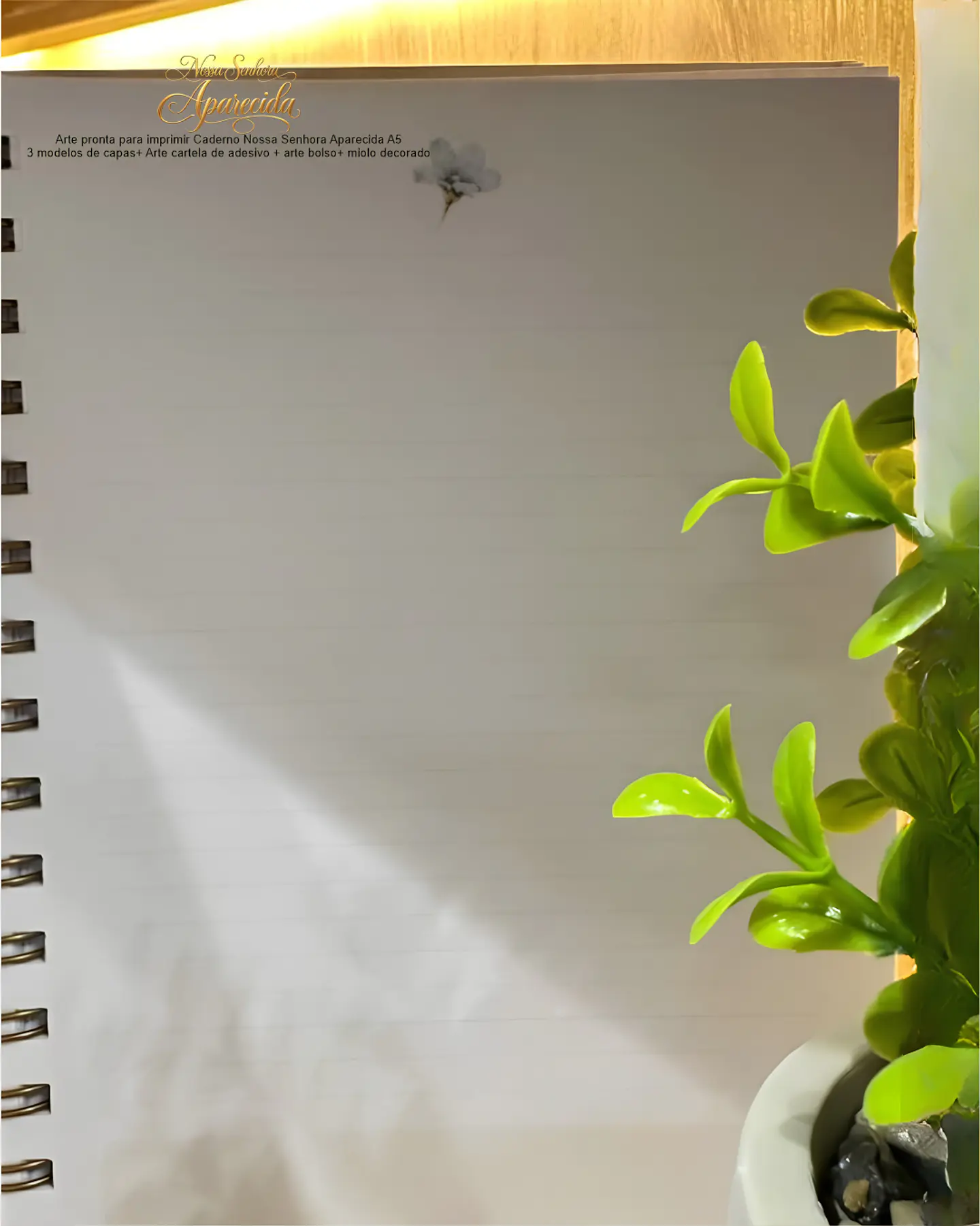 Caderno A5 + Bolso + Adesivo + Capas - NS Aparecida 7 3