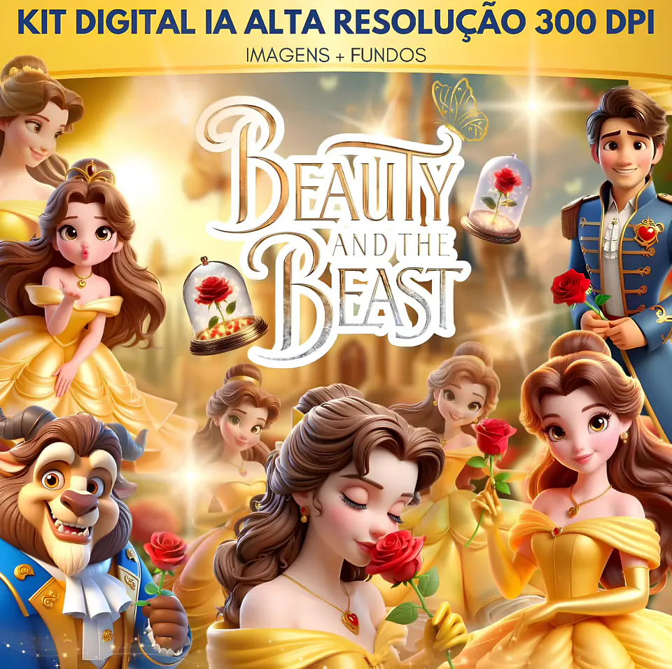 A Bela e a Fera 3D - Kit Digital 1