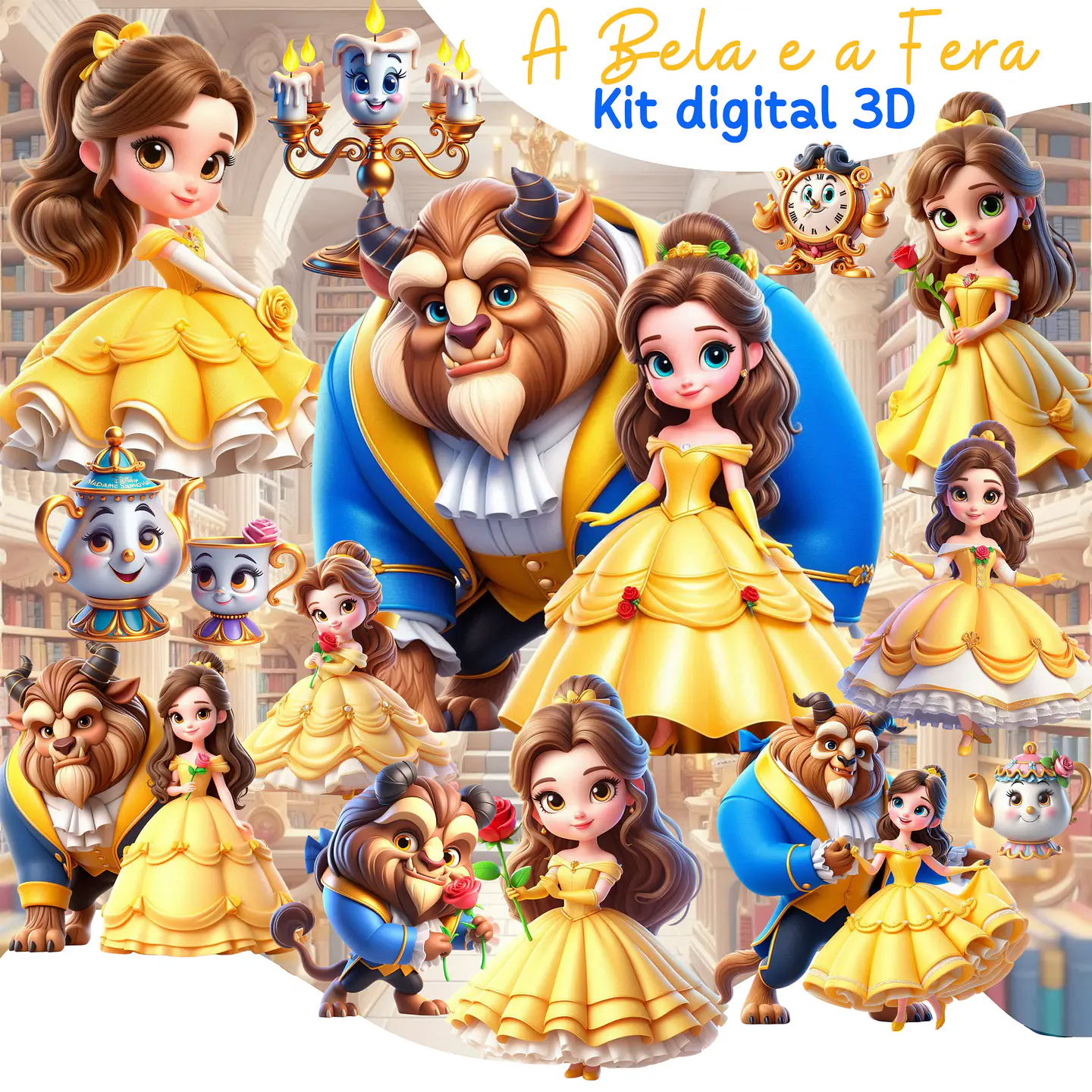 A Bela e a Fera 3D - Kit Digital 1