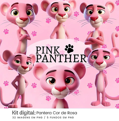 A Pantera Cor de Rosa - Kit Digital
