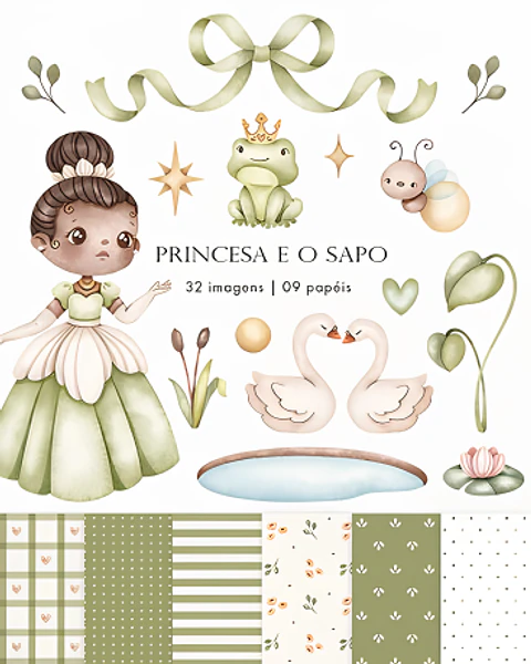 A Princesa e o Sapo - Kit Digital