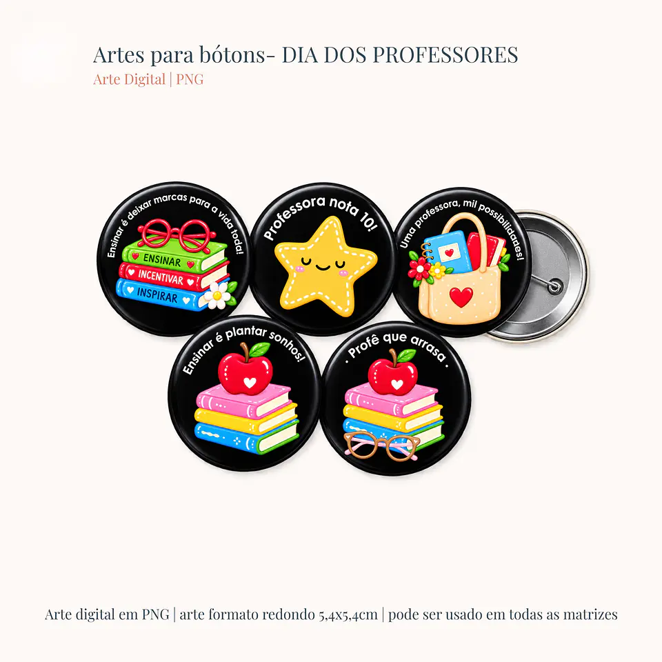 Bottons - Dia dos Professores 2
