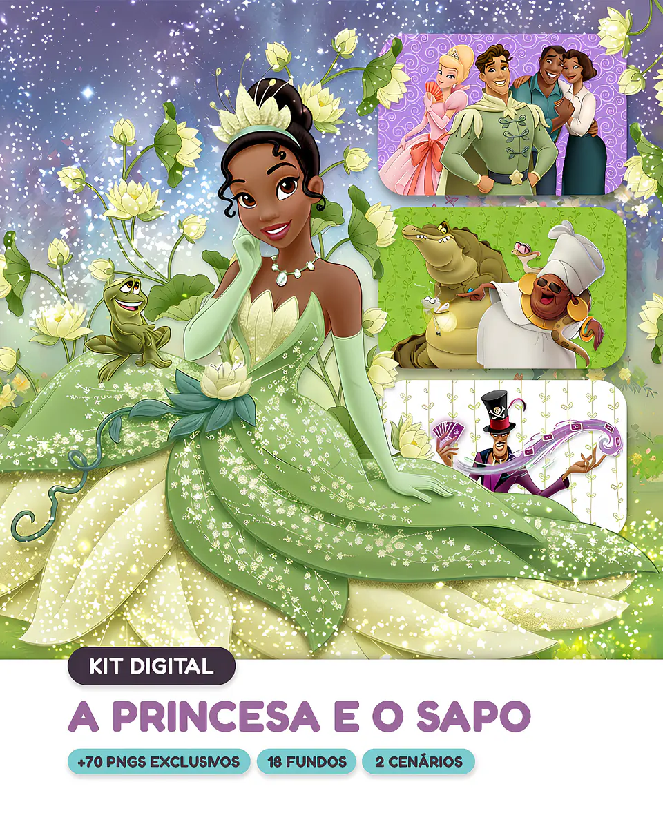 A Princesa e o Sapo - Kit Digital 1