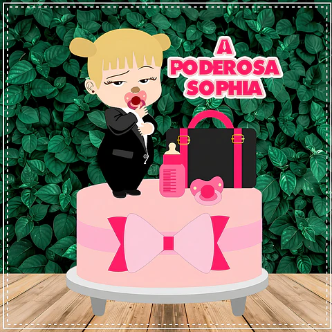 Topo de Bolo - A Poderosa Chefinha