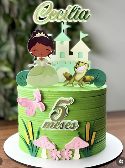 Topo de Bolo - A Princesa e o Sapo