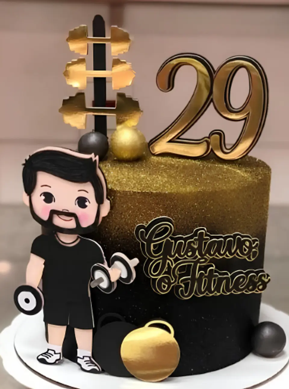 Topo de Bolo - Gustavo o Fitness 1