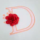 Topo de Bolo - Alfabeto Floral - Thumbnail 25