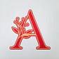 Topo de Bolo - Alfabeto Floral - Thumbnail 26