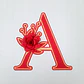 Topo de Bolo - Alfabeto Floral - Thumbnail 27
