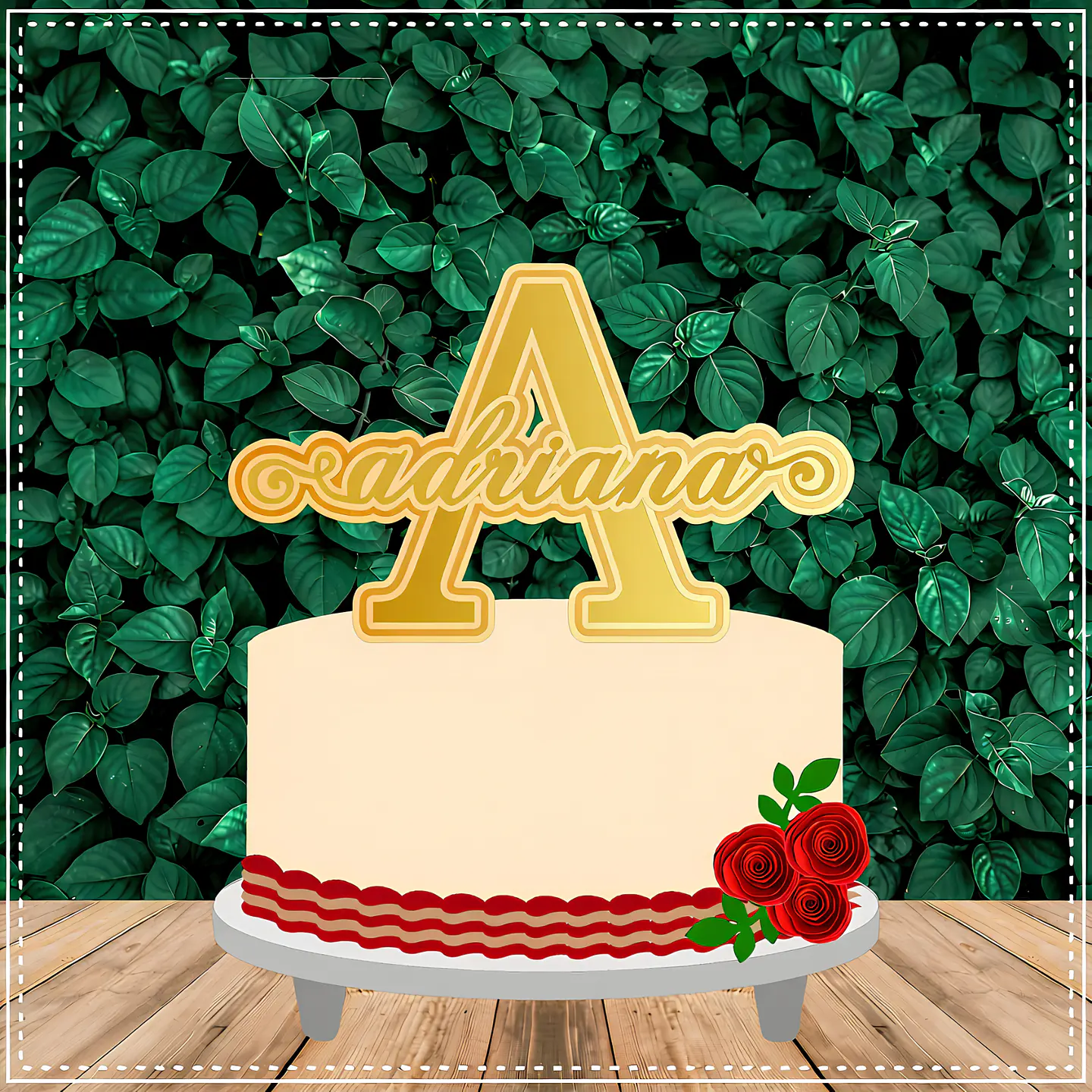 Topo de Bolo - Alfabeto 1