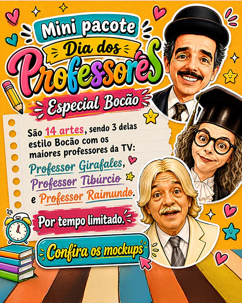 Coleção Professor Bocão - Sublimação