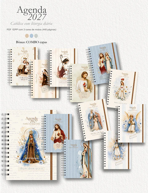 Agenda Liturgia Diária 2027 1DPP + Combo Capas