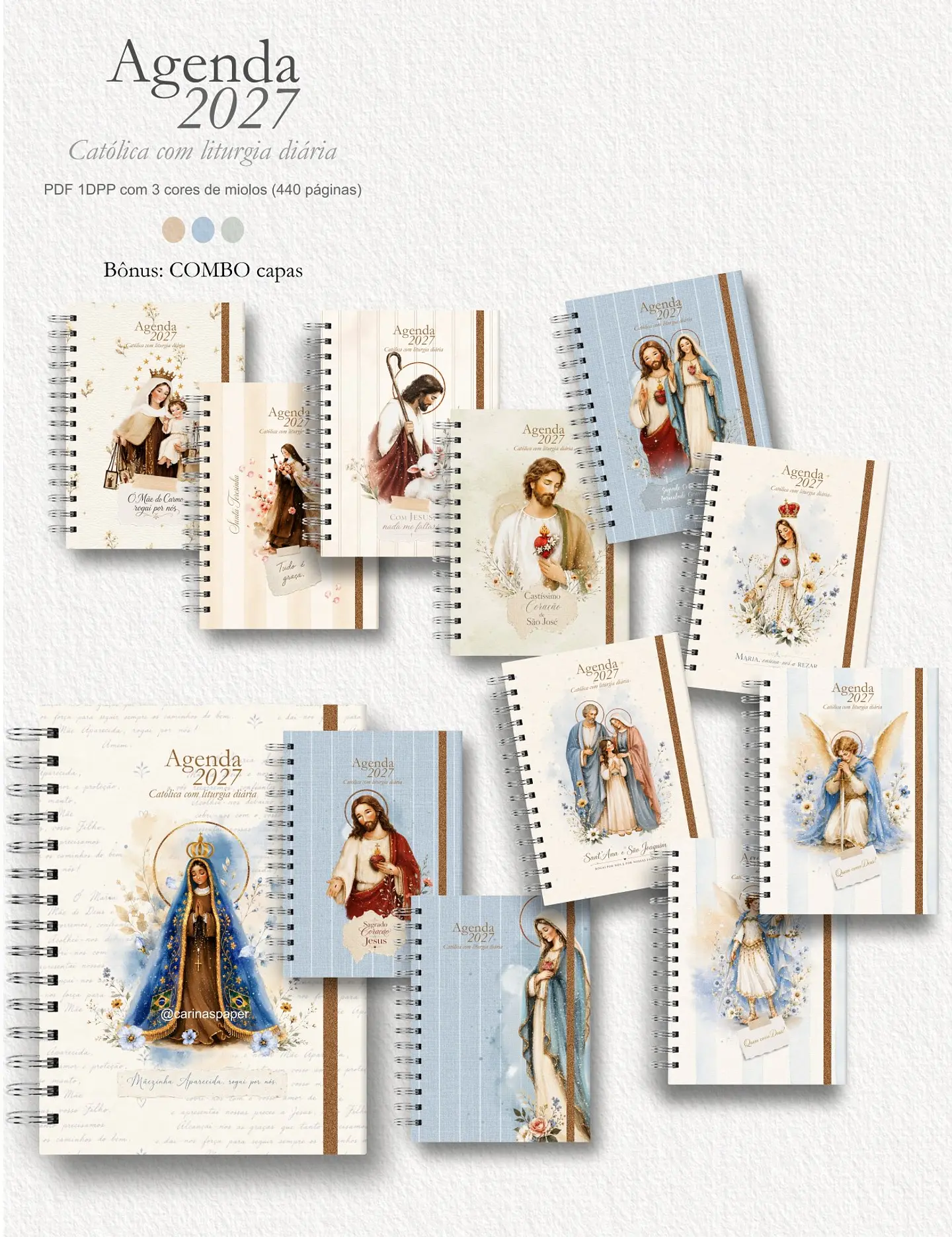 Agenda Liturgia Diária 2027 1DPP + Combo Capas 1