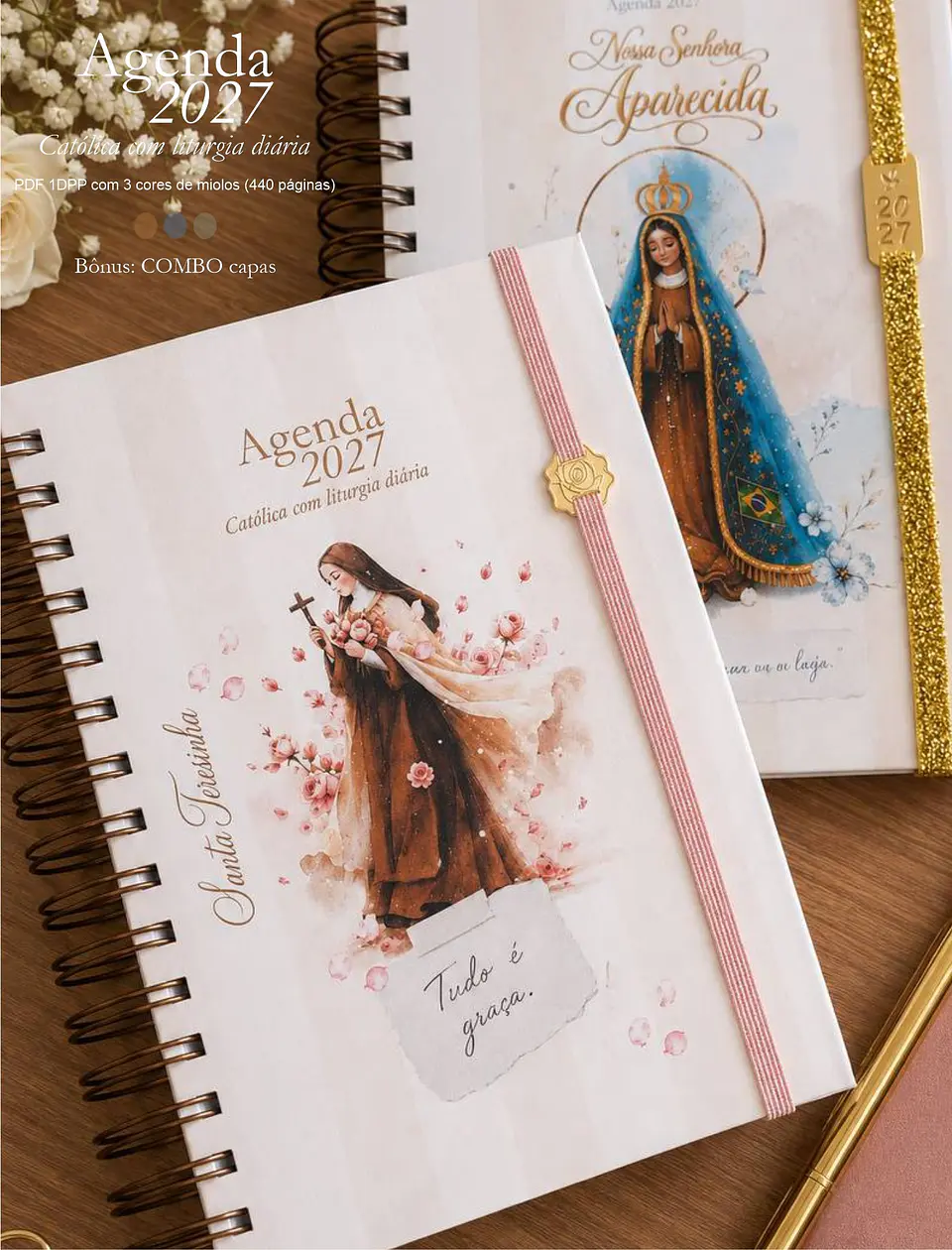 Agenda Liturgia Diária 2027 1DPP + Combo Capas 3