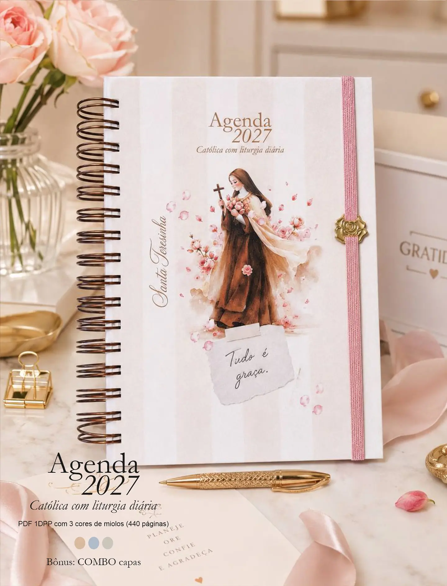 Agenda Liturgia Diária 2027 1DPP + Combo Capas 5