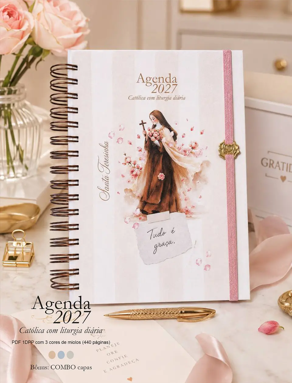 Agenda Liturgia Diária 2027 1DPP + Combo Capas 5