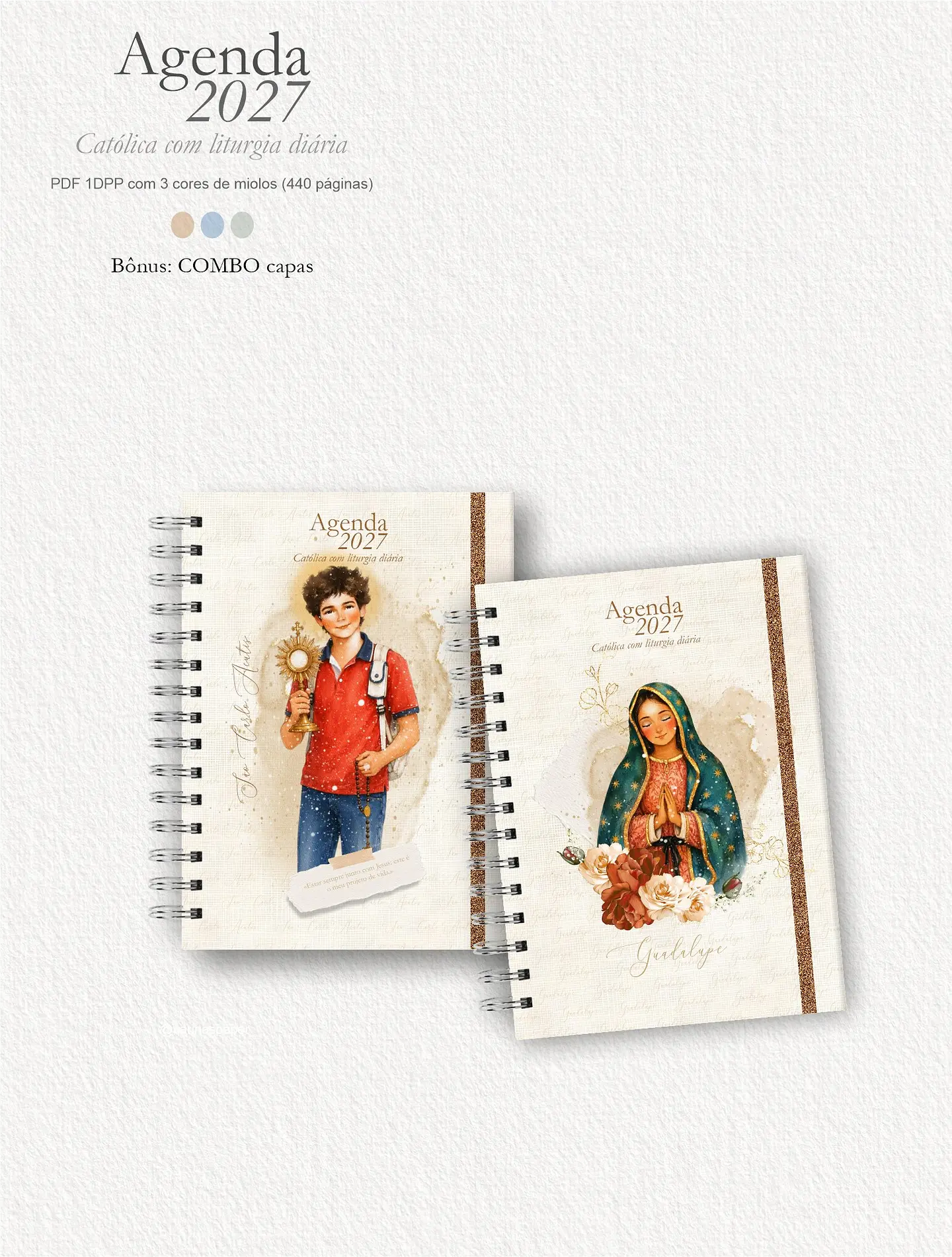 Agenda Liturgia Diária 2027 1DPP + Combo Capas 19